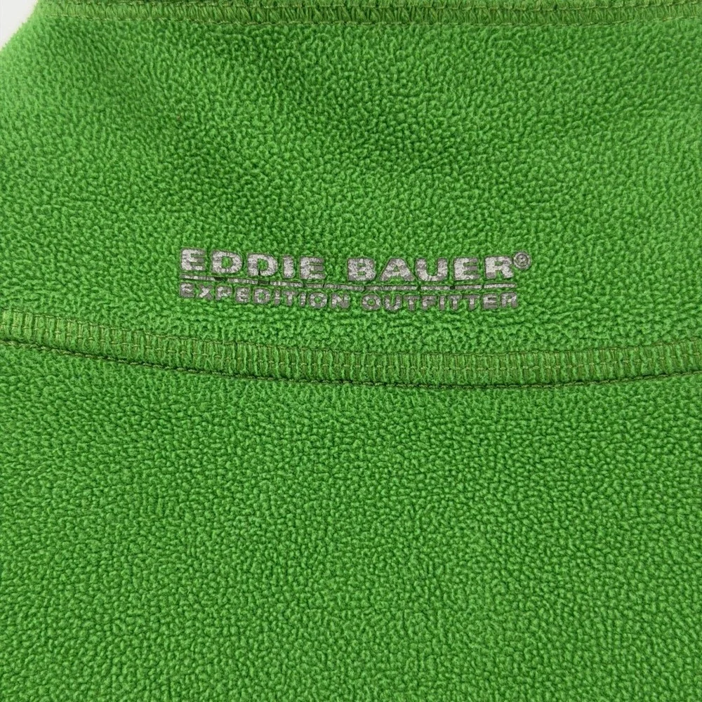 Eddie Bauer First Ascent Fleece‎ Pullover Mens XL Tall Green Quarter Zip Layer